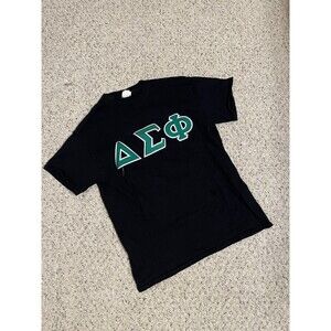 Delta Sigma Phi Black Shirt Medium Embroidered
